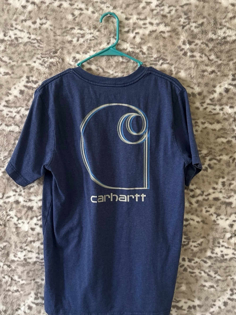 Carhartt Kids Navy Graphic Logo Short Sleeve Tee